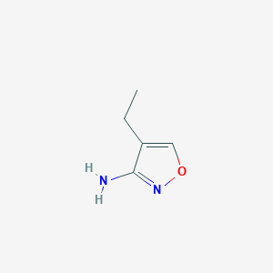 molecular formula C5H8N2O B2570416 4-Ethyl-1,2-oxazol-3-amine CAS No. 1498793-09-1