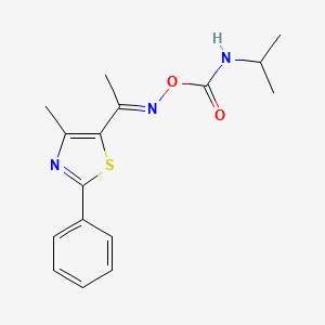 5-({[(Isopropylamino)carbonyl]oxy}ethanimidoyl)-4-methyl-2-phenyl-1,3-thiazole