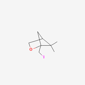 molecular formula C8H13IO B2570437 1-(Iodomethyl)-5,5-dimethyl-2-oxabicyclo[2.1.1]hexane CAS No. 2411311-40-3