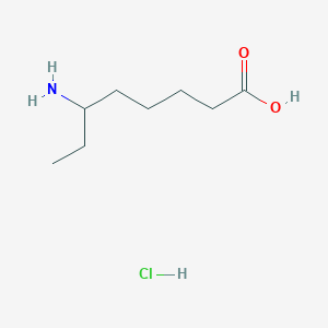 molecular formula C8H18ClNO2 B2570471 6-Aminooctanoic acid;hydrochloride CAS No. 874459-29-7