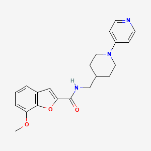 7-methoxy-N-((1-(pyridin-4-yl)piperidin-4-yl)methyl)benzofuran-2-carboxamide