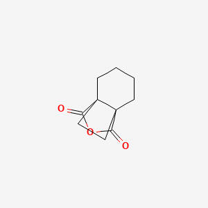 molecular formula C10H12O3 B2570497 O=C1OC(=O)C2(Cccc3)C13CC2 CAS No. 6537-91-3