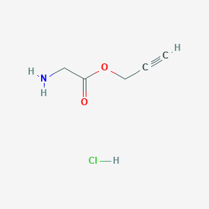 molecular formula C5H8ClNO2 B2570501 Propargyl aminoacetate hydrochloride CAS No. 135609-54-0