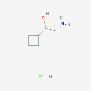 molecular formula C6H14ClNO B2570509 2-氨基-1-环丁基乙醇盐酸盐 CAS No. 1909319-69-2