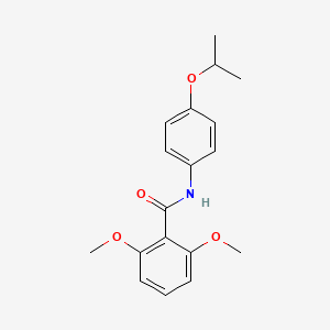 molecular formula C18H21NO4 B2570525 N-(4-isopropoxyphenyl)-2,6-dimethoxybenzamide CAS No. 450390-61-1