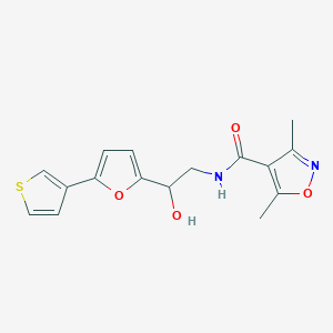 N-(2-hydroxy-2-(5-(thiophen-3-yl)furan-2-yl)ethyl)-3,5-dimethylisoxazole-4-carboxamide