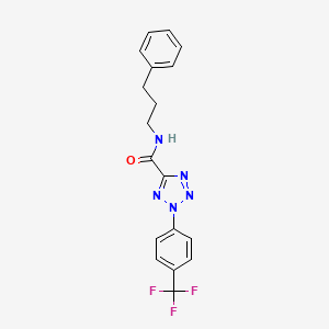N-(3-phenylpropyl)-2-(4-(trifluoromethyl)phenyl)-2H-tetrazole-5-carboxamide