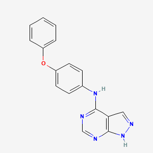 N-(4-phenoxyphenyl)-1H-pyrazolo[3,4-d]pyrimidin-4-amine