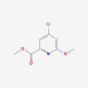 molecular formula C8H8BrNO3 B2570580 4-溴-6-甲氧基吡啶酸甲酯 CAS No. 1256789-39-5