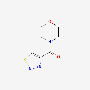 molecular formula C7H9N3O2S B2570589 吗啉代(1,2,3-噻二唑-4-基)甲酮 CAS No. 478261-73-3