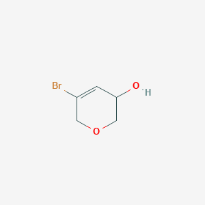 molecular formula C5H7BrO2 B2570597 5-Bromo-3,6-dihydro-2H-pyran-3-ol CAS No. 2247401-67-6