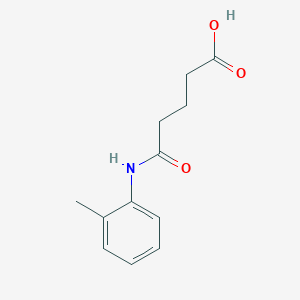 molecular formula C12H15NO3 B2570604 5-[(2-甲苯磺酰基)氨基]-5-氧代戊酸 CAS No. 78648-34-7