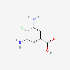 molecular formula C7H7ClN2O2 B2570610 3,5-二氨基-4-氯苯甲酸 CAS No. 69236-82-4