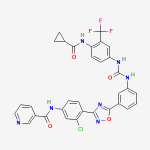 molecular formula C32H23ClF3N7O4 B2570638 Egfr-IN-8 CAS No. 2407957-87-1