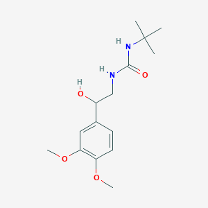molecular formula C15H24N2O4 B2570641 1-(Tert-butyl)-3-(2-(3,4-dimethoxyphenyl)-2-hydroxyethyl)urea CAS No. 1797300-17-4