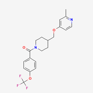 2-Methyl-4-({1-[4-(trifluoromethoxy)benzoyl]piperidin-4-yl}methoxy)pyridine