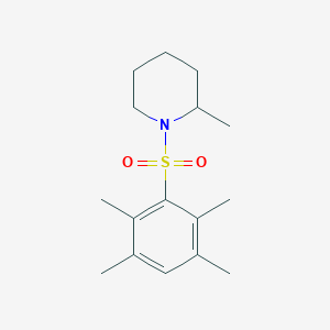 molecular formula C16H25NO2S B2570650 1-(2,3,5,6-tétraméthylbenzènesulfonyl)-2-méthylpipéridine CAS No. 496013-60-6