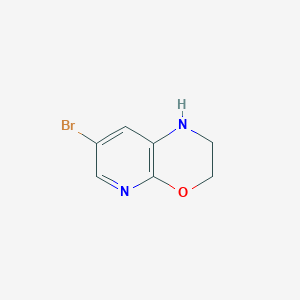 molecular formula C7H7BrN2O B2570721 7-Bromo-2,3-dihydro-1H-pyrido[2,3-B][1,4]oxazine CAS No. 946121-78-4