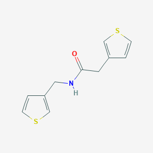 molecular formula C11H11NOS2 B2570771 2-(thiophen-3-yl)-N-(thiophen-3-ylmethyl)acetamide CAS No. 1797081-97-0