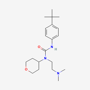 molecular formula C20H33N3O2 B2570773 3-(4-tert-butylphenyl)-1-[2-(dimethylamino)ethyl]-1-(oxan-4-yl)urea CAS No. 1797757-05-1