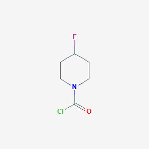 molecular formula C6H9ClFNO B2570777 4-Fluoropiperidine-1-carbonyl chloride CAS No. 2010981-81-2