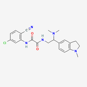 N1-(5-chloro-2-cyanophenyl)-N2-(2-(dimethylamino)-2-(1-methylindolin-5-yl)ethyl)oxalamide