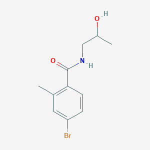 molecular formula C11H14BrNO2 B2570803 4-bromo-N-(2-hydroxypropyl)-2-methylbenzamide CAS No. 1154886-52-8