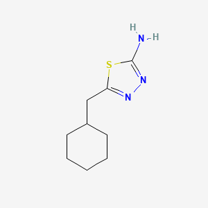 molecular formula C9H15N3S B2570806 5-(环己基甲基)-1,3,4-噻二唑-2-胺 CAS No. 118314-08-2