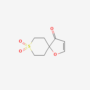 molecular formula C8H10O4S B2570810 1-Oxa-8-thiaspiro[4.5]dec-2-en-4-one 8,8-dioxide CAS No. 2137793-42-9