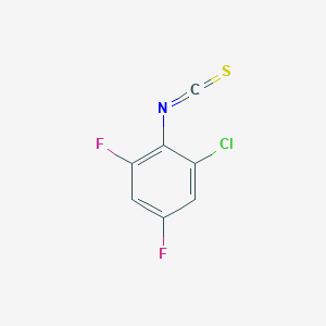 molecular formula C7H2ClF2NS B2570812 1-Chloro-3,5-difluoro-2-isothiocyanatobenzene CAS No. 1318938-19-0