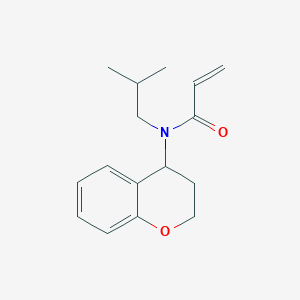 N-(3,4-Dihydro-2H-chromen-4-yl)-N-(2-methylpropyl)prop-2-enamide