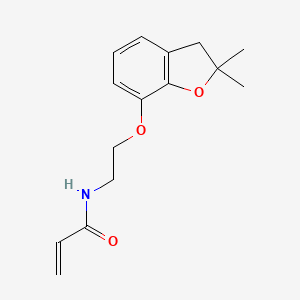 N-[2-[(2,2-Dimethyl-3H-1-benzofuran-7-yl)oxy]ethyl]prop-2-enamide