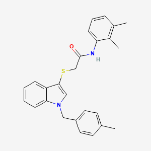 N-(2,3-dimethylphenyl)-2-({1-[(4-methylphenyl)methyl]-1H-indol-3-yl}sulfanyl)acetamide