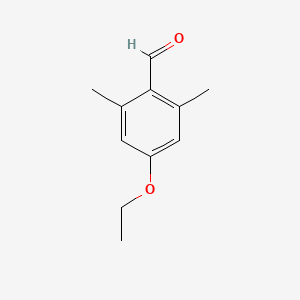 molecular formula C11H14O2 B2570847 4-乙氧基-2,6-二甲基苯甲醛 CAS No. 860748-43-2