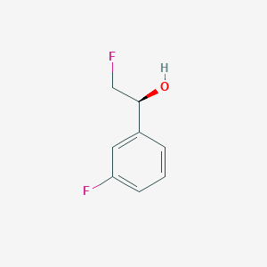 molecular formula C8H8F2O B2570857 (1S)-2-Fluoro-1-(3-fluorophenyl)ethanol CAS No. 1446417-95-3
