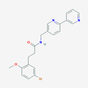 molecular formula C21H20BrN3O2 B2570860 N-([2,3'-bipyridin]-5-ylmethyl)-3-(5-bromo-2-methoxyphenyl)propanamide CAS No. 2034448-81-0
