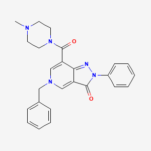 5-benzyl-7-(4-methylpiperazine-1-carbonyl)-2-phenyl-2H-pyrazolo[4,3-c]pyridin-3(5H)-one