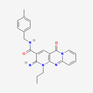2-imino-N-(4-methylbenzyl)-5-oxo-1-propyl-2,5-dihydro-1H-dipyrido[1,2-a:2',3'-d]pyrimidine-3-carboxamide