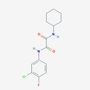 N'-(3-chloro-4-fluorophenyl)-N-cyclohexyloxamide