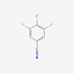 molecular formula C7H2FI2N B2570868 4-Fluoro-3,5-diiodobenzonitrile CAS No. 1356113-61-5