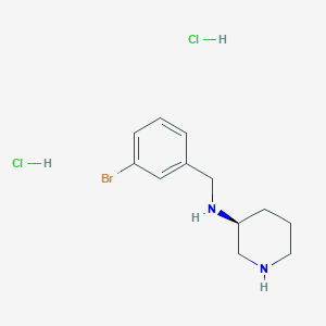 (S)-N-[(3-Bromophenyl)methyl]piperidin-3-amine dihydrochloride