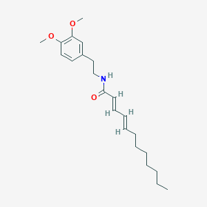 molecular formula C22H33NO3 B2570890 (2E,4E)-N-[2-(3,4-dimethoxyphenyl)ethyl]-2,4-dodecadienamide CAS No. 2108100-73-6