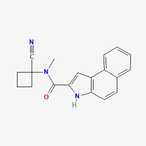 molecular formula C19H17N3O B2570891 N-(1-cyanocyclobutyl)-N-methyl-3H-benzo[e]indole-2-carboxamide CAS No. 1797857-79-4