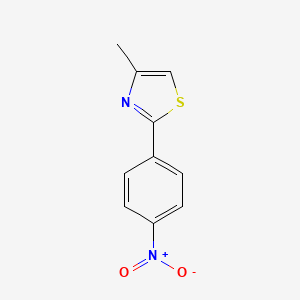 molecular formula C10H8N2O2S B2570902 4-Methyl-2-(4-nitrophenyl)-1,3-thiazole CAS No. 109029-42-7