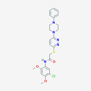 N-(5-Chloro-2,4-dimethoxyphenyl)-2-{[6-(4-phenylpiperazin-1-YL)pyridazin-3-YL]sulfanyl}acetamide