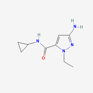 3-amino-N-cyclopropyl-1-ethyl-1H-pyrazole-5-carboxamide