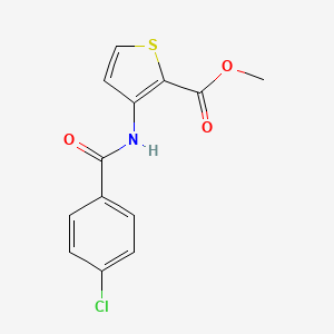 Methyl 3-[(4-chlorobenzoyl)amino]-2-thiophenecarboxylate