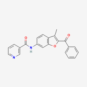 N-(2-benzoyl-3-methyl-1-benzofuran-6-yl)pyridine-3-carboxamide