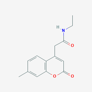 N-ethyl-2-(7-methyl-2-oxo-2H-chromen-4-yl)acetamide