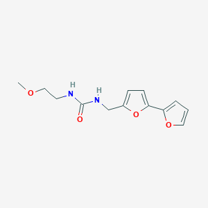 molecular formula C13H16N2O4 B2570951 1-([2,2'-Bifuran]-5-ylmethyl)-3-(2-methoxyethyl)harnstoff CAS No. 2034594-66-4